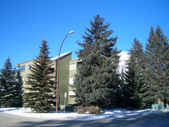 unten zwischen den Baeumen verborgen befindet sich mein Winterquartier