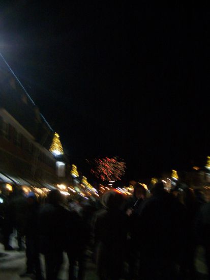 Ein bisschen unscharf das Feuerwerk