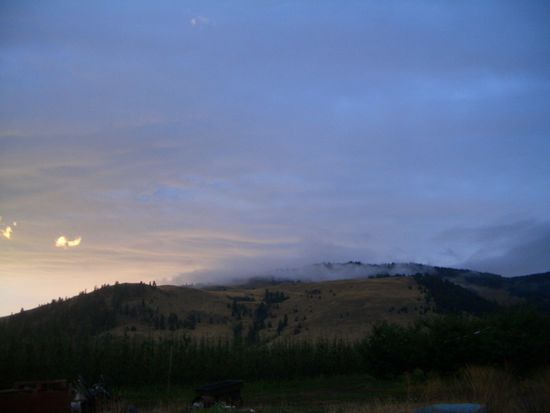 am Fuße des Berges lagen die Obsthänge