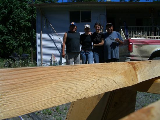 BJ(mein Gastvater), Ich, Lorena aus Brasilien und Amby(der beste Jaeger aus Seton Portage)