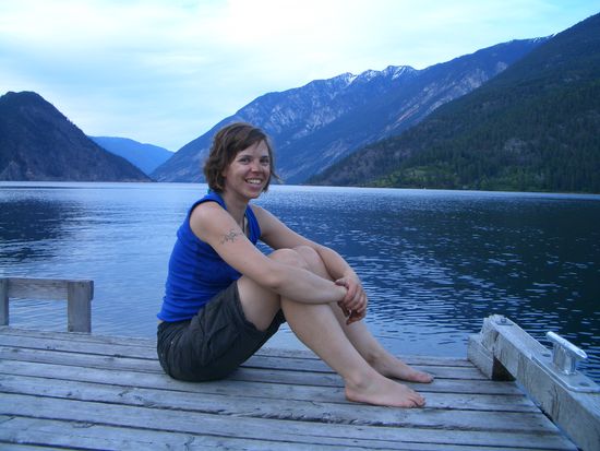 staubig, aber gluecklich
Ausklang eines Arbeitstages am Anderson Lake