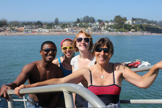 Andre, der Ehemann von Chelsea, Liz,eine Couchsurferin aus London und Chelsea