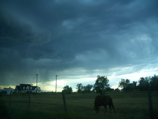 Eines der zahlreich vorkommenden Wolkenschauspiele