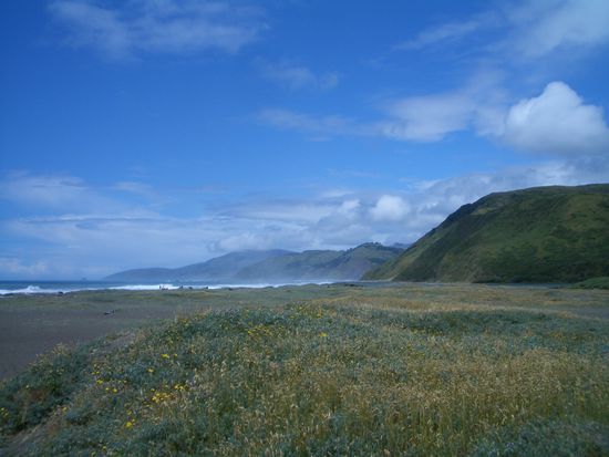 Mattole River trifft auf das Meer