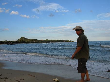 Klaus am Strand von Lamai