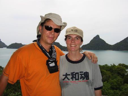 Sandra und Klaus auf der Aussichtsplattform des Marineparks