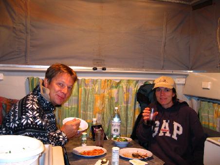 Abendessen in den Blue Mountains