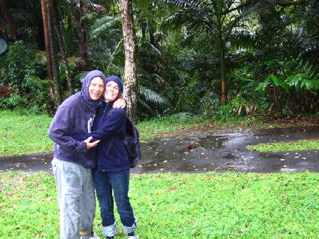 Nach Spaziergang im Regenwald
