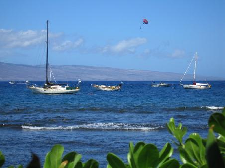 Aussicht von unserem Appartment, Lahain, Maui