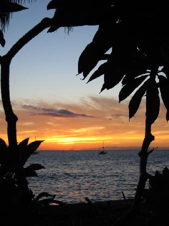 Sonnenuntergang, Maui, von unserer Terrasse