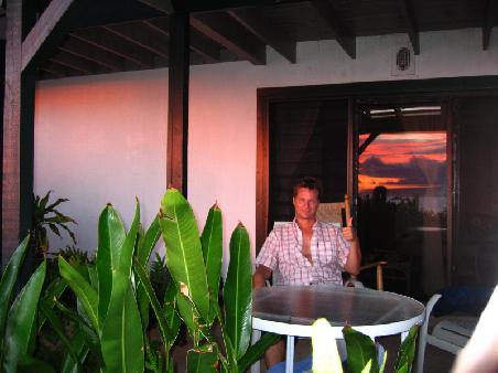 Abendstimmung auf unserer Terrasse, The Makai Gaestehaus, Maui