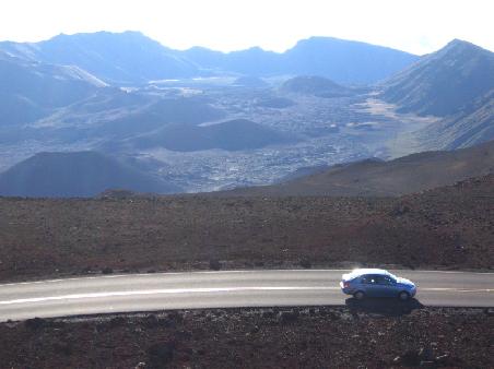 Blick auf das Tal der Kraterkegel, Maui