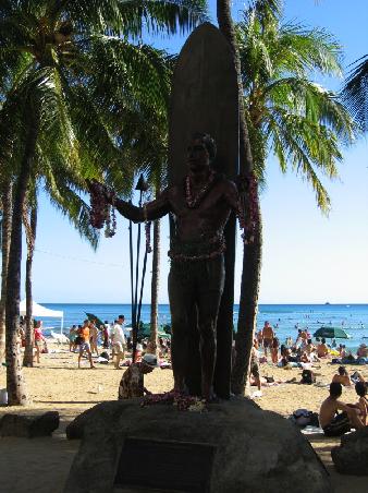 Surferpatrone "Dude", Waikiki Beach, Ohao