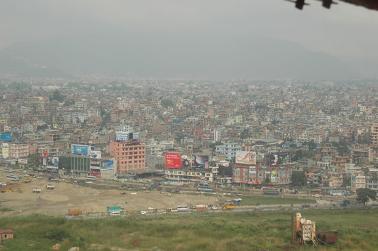 Landeanflug nach Kathmandu