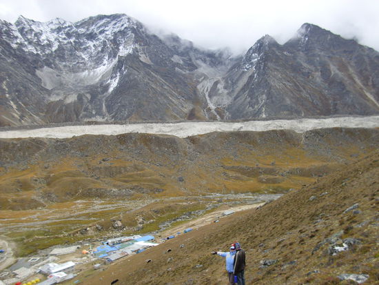 Endmoräne des Khumbu Gletchers