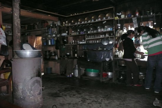 Küche in einer Lodge
klar habe ich gefragt ob ich ein Foto machen darf