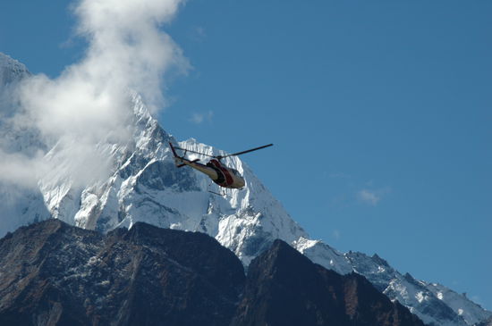 Da ging es wohl jemandem noch schlechter als mir
am Bace Camp?