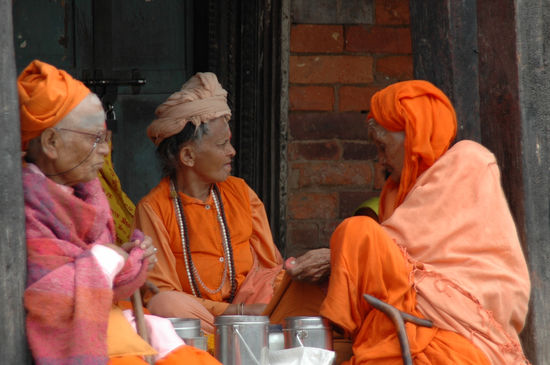 Die heiligen Frauen in Pashupati