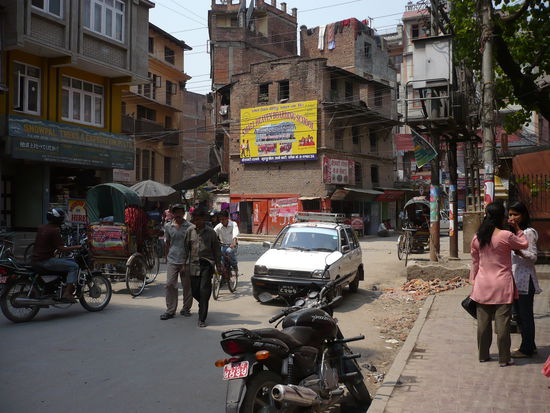 Mitten in Thamel....Touristen Bezirk