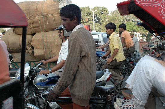 Als Rikscha Fahrer hat man es nicht leicht
