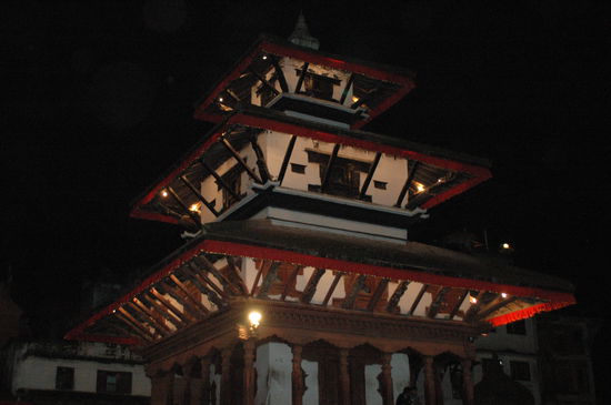 Durbar Squaere im Dunkeln