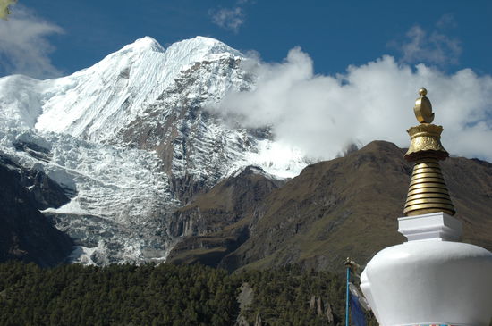 Wunderschöner Blick auf den Gangapurna