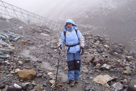 Gequältes Lächeln für's Foto