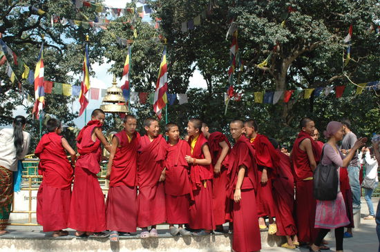 Lama Schüler in Swayambunath