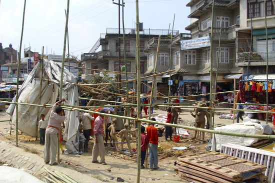 Unterwegs irgendein Kunstobjekt.