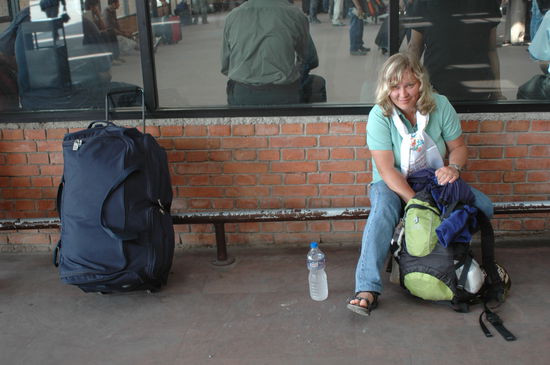 Die letzten Minuten am Tribuan Flughafen Kathmandu