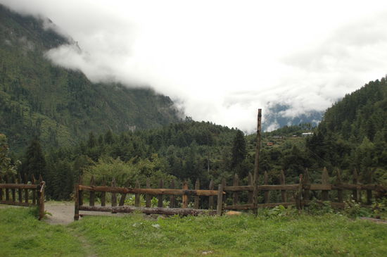Die Berge haben sich natürlich wieder versteckt