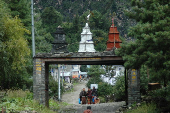 Ortseingang von Chame