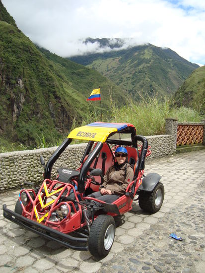 Unser kleiner Buggy, ausser der Handbremse, Licht und ab und zu die Bremse hat eigentlich alles funktioniert...