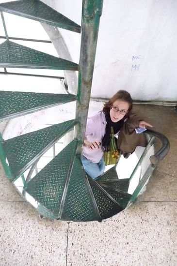 Da war die liebe Nicole noch tapfer dabei, obwohl sich alles bewegt hatte...