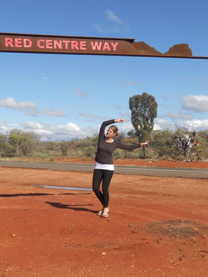 Und ab gehts ins Red Centre..