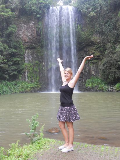 Die Milla Milla Falls... total schoen.. aber leider war es an diesem Tag zu kalt zum schwimmen...