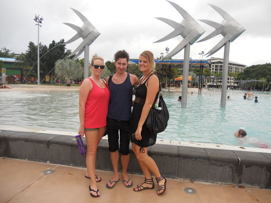 An der Lagune mit Michell und Jonny 