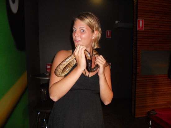 ich werde immer mutiger, wenn es um Schlange geht... 