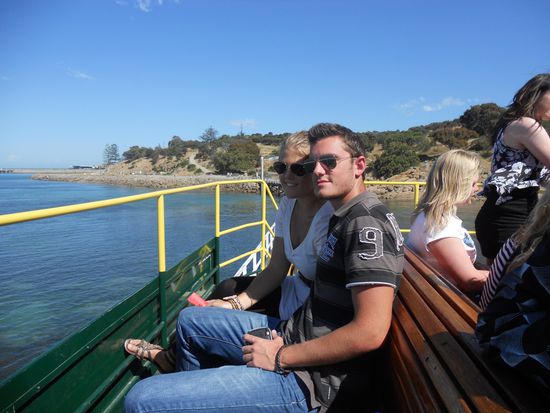 und zurueck ging es mit dem Horsetram... ein Waggon, der von einem Pferd umhergezogen wird...