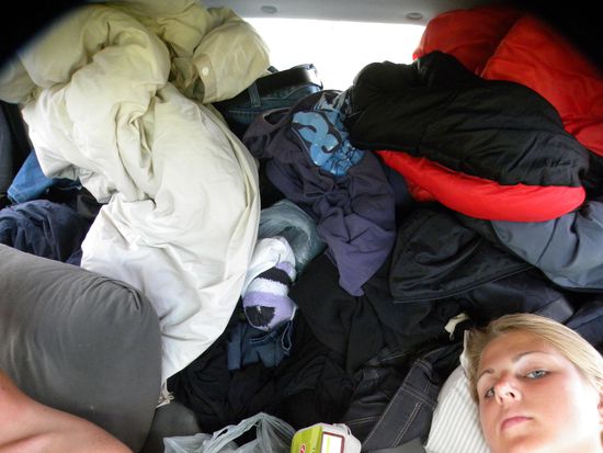 oh ja, das Auto ist voll...