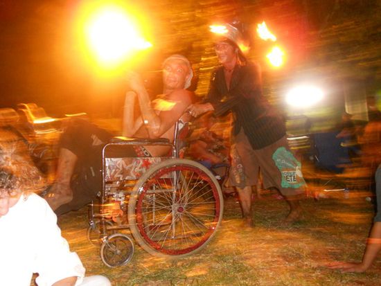 The two crazy guys with their grear fireshow