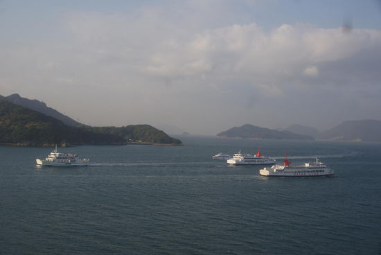 Es geht wieder zurück zur Insel Shikoku und weiter in Richtung Kyushu: Abschied nehmen von Shodo-Shima.