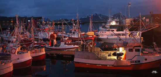 Im Hafen von Svolvaer.