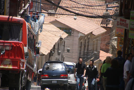 In der Stadt ist immer etwas los.