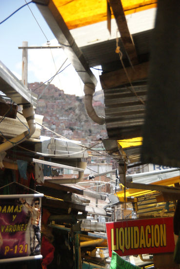 In der "Shopping-Mall" von La Paz, dem Straßenmarkt.