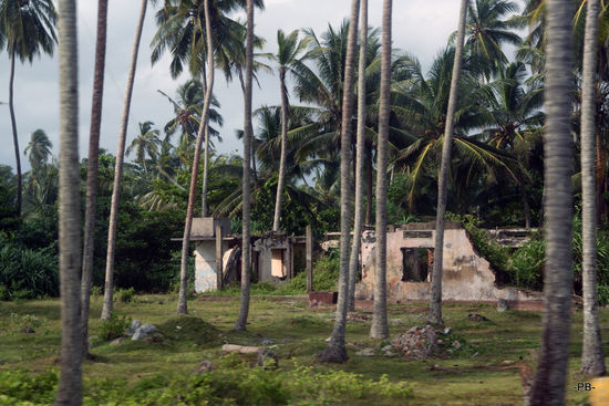 Spuren des Bürgerkrieges, wohin man auch schaut