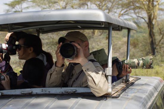 Mit Hightech und militärischer Präzision: Touristen aus Japan.
