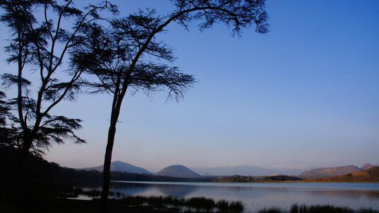 Der Lake Elementaita, der am höchsten gelegene See des Rift Valley.