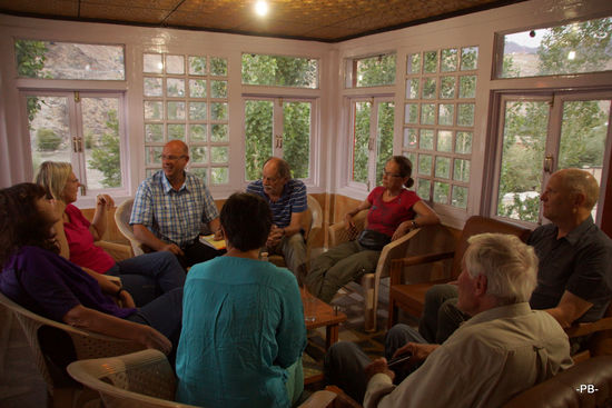 In unseerm Privat-Pavillon.