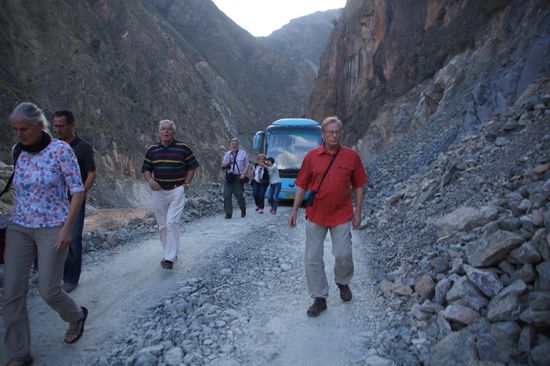 Irgendwann geht es nur noch zu Fuß weiter.